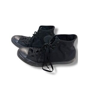 CONVERSE Chuck Taylor All Star High Top – Triple Black – Men's 10.5 / Women's 12
